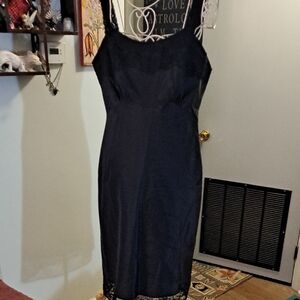 Vintage Lace Slip Dress, Size L